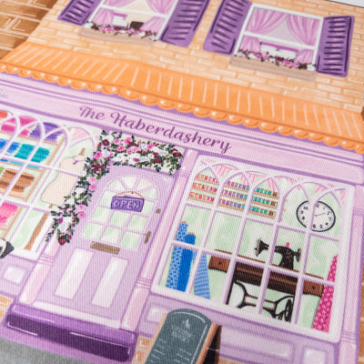 The Haberdashery Shapely Shoulder Bag Sewing Kit - Cut and Sew Fabric Panel and Instructions Amber Makes