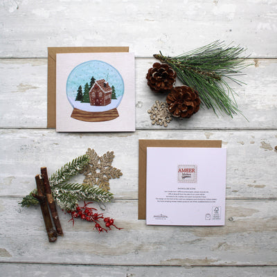 Pack of 5 Sewing Christmas Cards