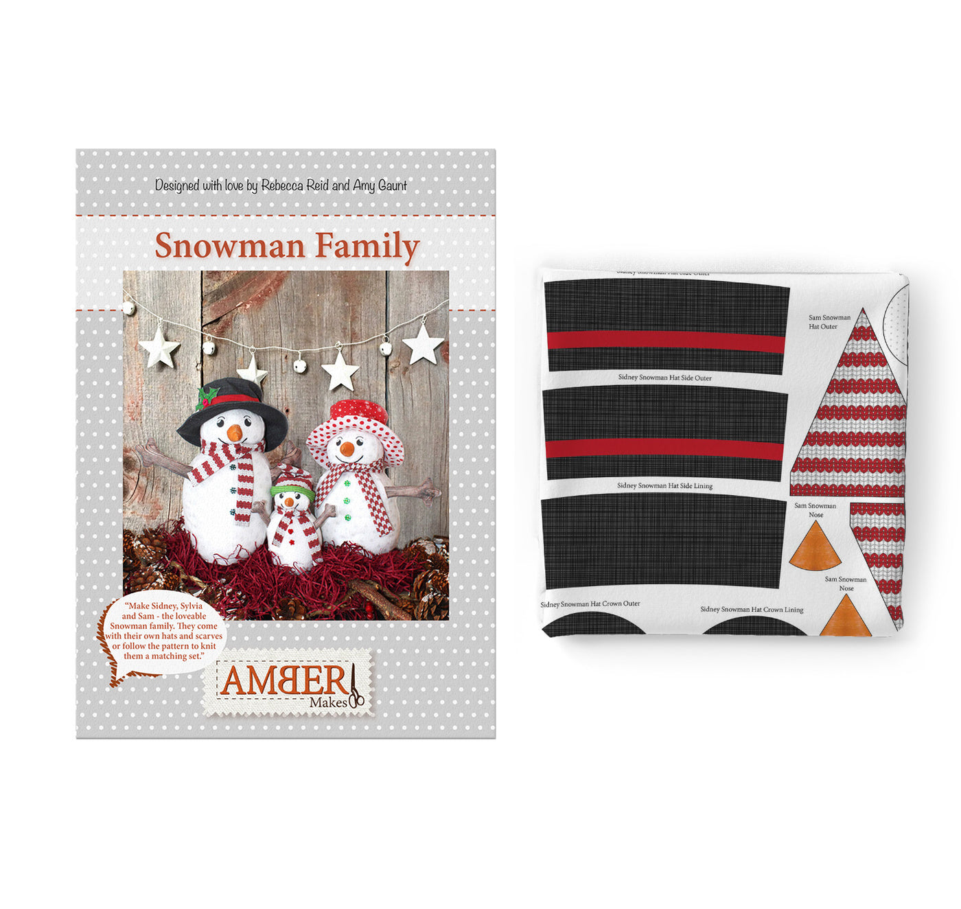 The Snowman Family Sewing Kit